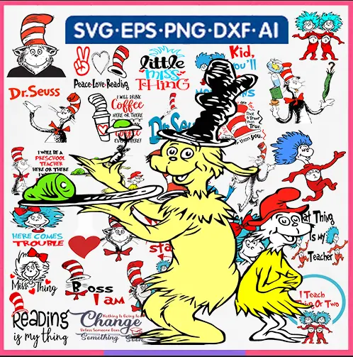 Dr. Seuss svg bundle